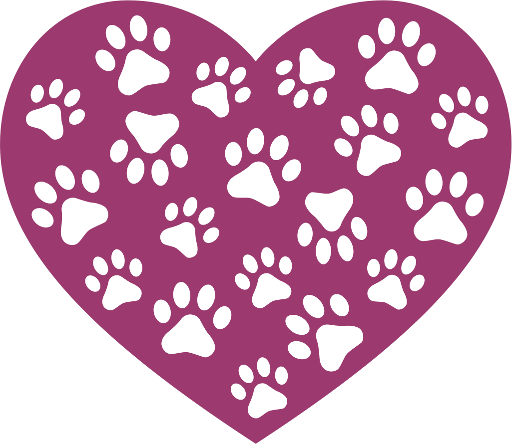 Paw Print Heart